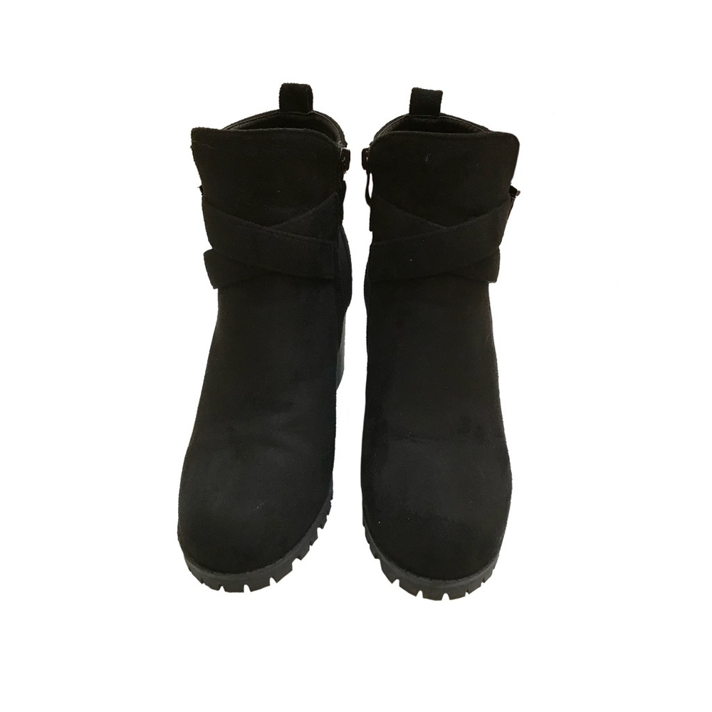 Shein, black booties, size 9